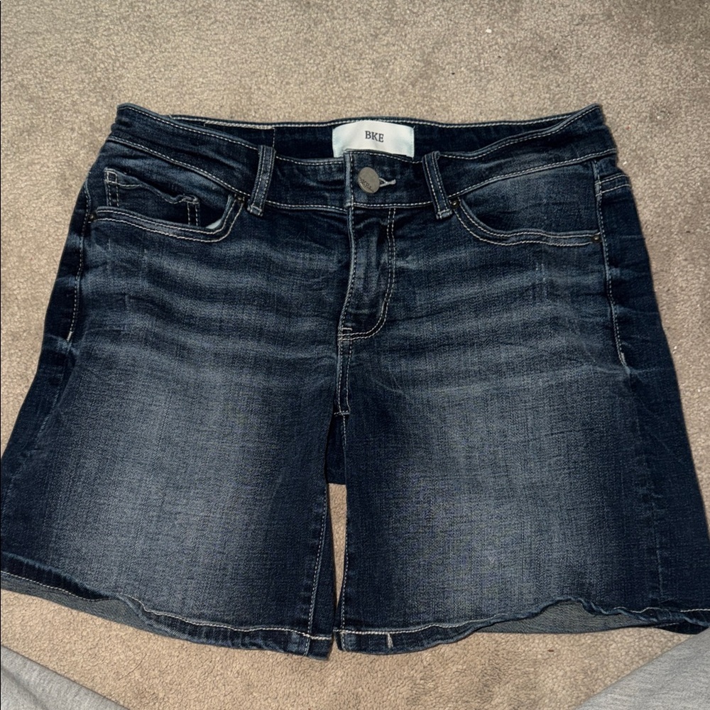 BKE Midnight Blue Denim Shorts